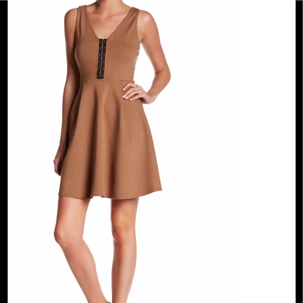 NWT The Vanity Room Ponte Fit & Flare Dress